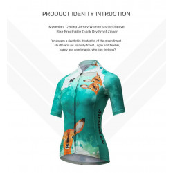 MYSENLAN PROFESJONALNA DAMSKA KOSZULKA ROWEROWA 2015/16 GREEN