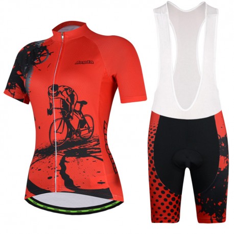 AOGDA DAMSKI KOMPLET ROWEROWY MODEL 2014/15 RED