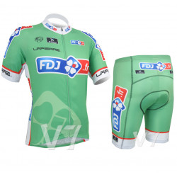FDJ PROFESJONALNY LETNI KOMPLET ROWEROWY 2013 GREEN