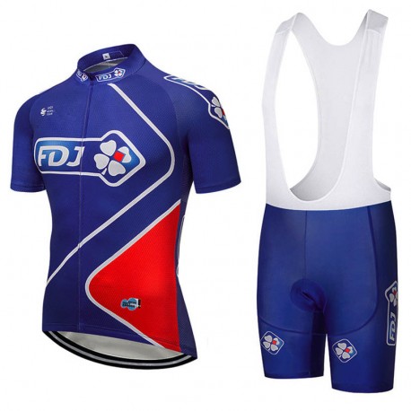 FDJ PROFESJONALNY LETNI KOMPLET ROWEROWY 2018 BLUE