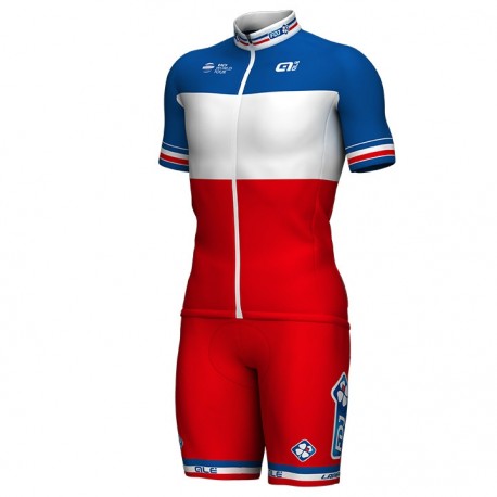 FDJ PROFESJONALNY LETNI KOMPLET ROWEROWY MODEL 2018 RED-BLUE