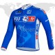 PROFESJONALNY DŁUGI KOMPLET ROWEROWY FDJ 2014 BLUE