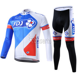 FDJ PROFESJONALNY DŁUGI KOMPLET ROWEROWY 2015