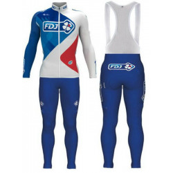 FDJ PROFESJONALNY DŁUGI KOMPLET ROWEROWY 2017