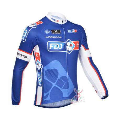 FDJ PROFESJONALNA BLUZA ROWEROWA 2013/14 BLUE