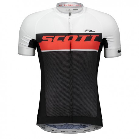 SCOTT RC KOSZULKA ROWEROWA MODEL 2018 BLACK-WHITE