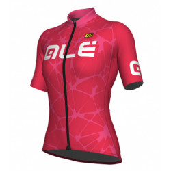 ALE DAMSKA KOSZULKA ROWEROWA MODEL 2017/18 RED-BLACK