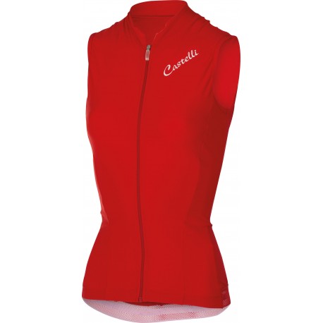 CASTELLI DAMSKI BEZRĘKAWNIK ROWEROWY MODEL 2017 RED