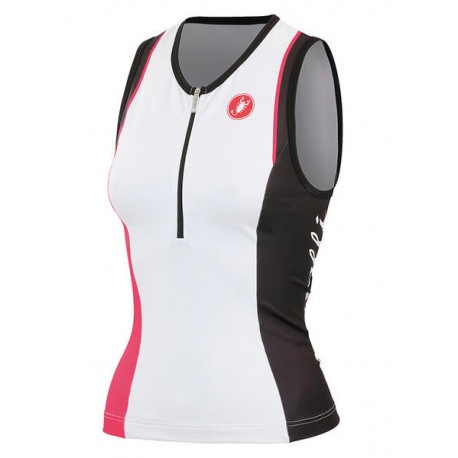 CASTELLI DAMSKI BEZRĘKAWNIK ROWEROWY MODEL 2017/18 WHITE