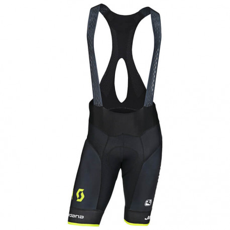 SCOTT PROFESJONALNE SPODENKI ROWEROWE 2018 BLACK-YELLOW