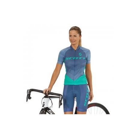 SCOTT DAMSKI LETNI KOMPLET ROWEROWY MODEL 2018 BLUE