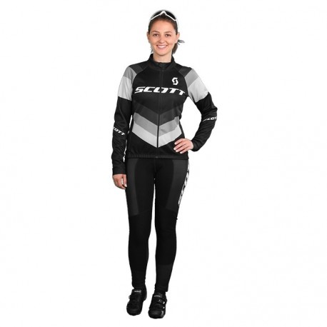 DAMSKI DŁUGI KOMPLET ROWEROWY SCOTT 2016 BLACK