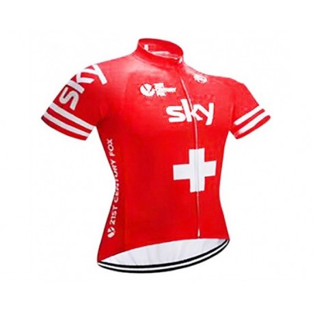 SKY PROFESJONALNA KOSZULKA ROWEROWA 2019 RED