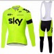SKY PROFESJONALNY DŁUGI KOMPLETROWEROWY 2015 FLUO YELLOW