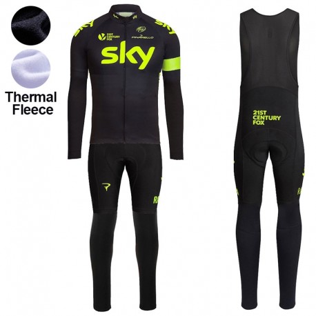 SKY PROFESJONALNY DŁUGI KOMPLETROWEROWY 2015 FLUO YELLOW