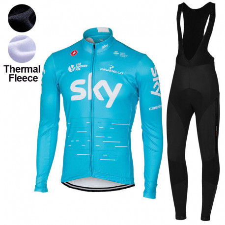 SKY PROFESJONALNY DŁUGI KOMPLET ROWEROWY 2017 BLUE