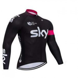SKY PROFESJONALNA BLUZA ROWEROWE MODEL 2017/18 BLACK-RED