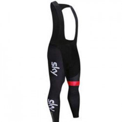 SKY PROFESJONALNE SPODNIE ROWEROWE 2017/18 BLACK RED