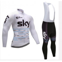SKY PROFESJONALNY DŁUGI KOMPLET ROWEROWY 2018 WHITE