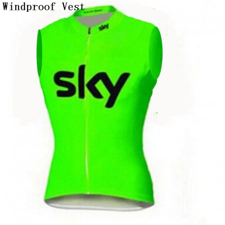 SKY KAMIZELKA ROWEROWA WINDPROOF MODEL 2017 FLUO GREEN