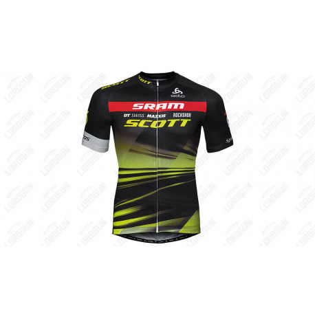 SCOTT KOSZULKA ROWEROWA MODEL 2018/19 BLACK-YELLOW