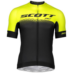 SCOTT KOSZULKA ROWEROWA MODEL 2019 BLACK-YELLOW