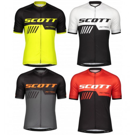 SCOTT KOSZULKA ROWEROWA MODEL 2019 WHITE-BLACK