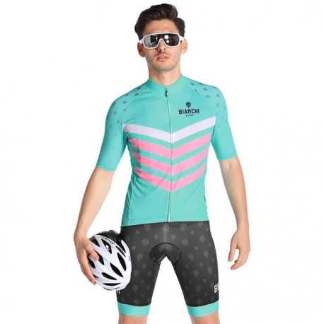 BIANCHI LETNI KOMPLET ROWEROWY MODEL 2019 BLACK-RED