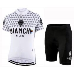 BIANCHI LETNI KOMPLET ROWEROWY MODEL 2019 WHITE