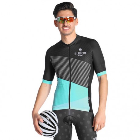 BIANCHI KOSZULKA ROWEROWA MODEL 2018/19 BLACK-BLUE