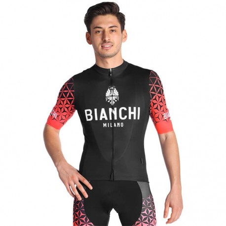 BIANCHI KOSZULKA ROWEROWA MODEL 2019 BLACK-RED