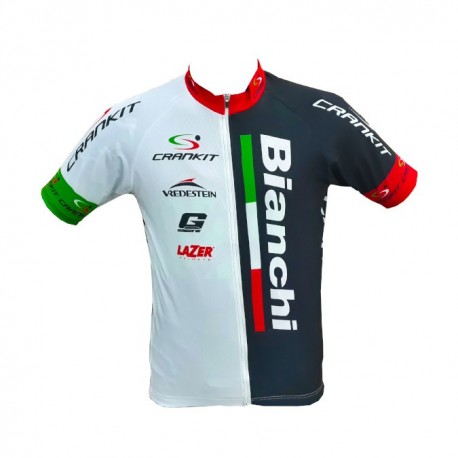 BIANCHI KOSZULKA ROWEROWA MODEL 2019 WHITE-BLACK