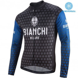 BIANCHI PROFESJONALNA BLUZA ROWEROWA 2016/17 BLACK-BLUE