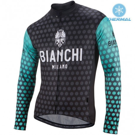 BIANCHI PROFESJONALNA BLUZA ROWEROWA 2016/17 BLACK-GREEN