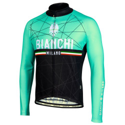 BIANCHI PROFESJONALNA BLUZA ROWEROWA 2017/18 BLACK-GREEN