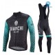 BIANCHI PROFESJONALNY DŁUGI KOMPLET ROWEROWY 2016/17 BLACK-GREEN