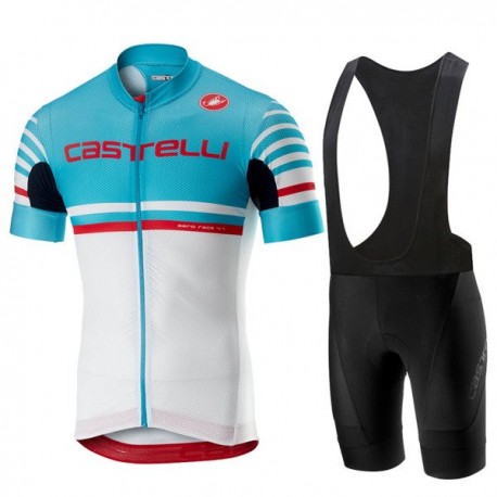 CASTELLI PROFESJONALNY LETNI KOMPLET ROWEROWY 2018/19 BLUE