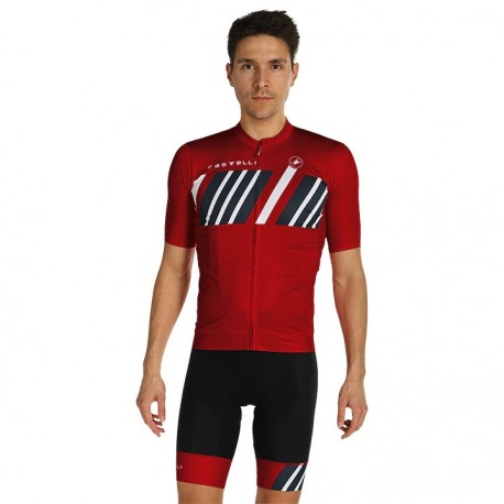 CASTELLI PROFESJONALNY LETNI KOMPLET ROWEROWY 2018/19 RED