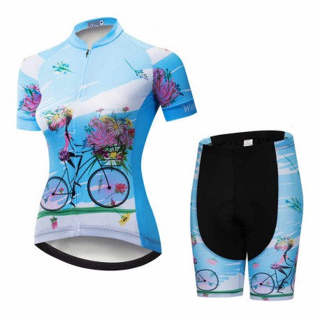 WEIMOSTAR DAMSKI KOMPLET ROWEROWY BLUE