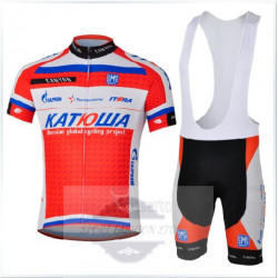 PROFESJONALNY LETNI KOMPLET ROWEROWY KATUSHA  MODEL 2013 3 WZORY