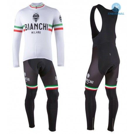 BIANCHI DŁUGI KOMPLET ROWEROWY MODEL 2020/21 WHITE