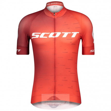 SCOTT KOSZULKA ROWEROWA 2022 RED