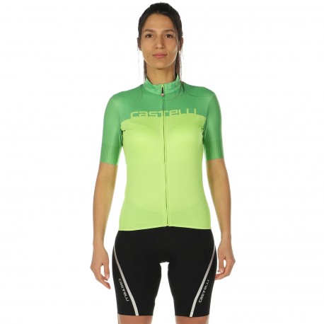 DAMSKI LETNI KOMPLET ROWEROWY CASTELLI 2021 GREEN