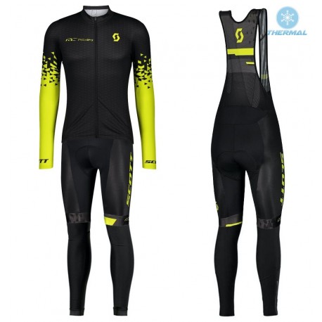 SCOTT DŁUGI KOMPLET ROWEROWY 2020/21 BLACK-YELLOW