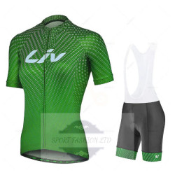 LIV DAMSKI LETNI KOMPLET ROWEROWY MODEL 2022 GREEN