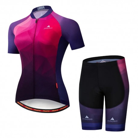 MILOTO DAMSKI KOMPLET ROWEROWY MODEL 2022 PURPLE