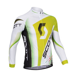 PROFESJONALNA BLUZA ROWEROWA SCOTT MODEL 2013 WHITE-YELLOW