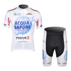 PROFESJONALNY LETNI KOMPLET ROWEROWY  BIAŁY ACQUA SAPONE MODEL 2012