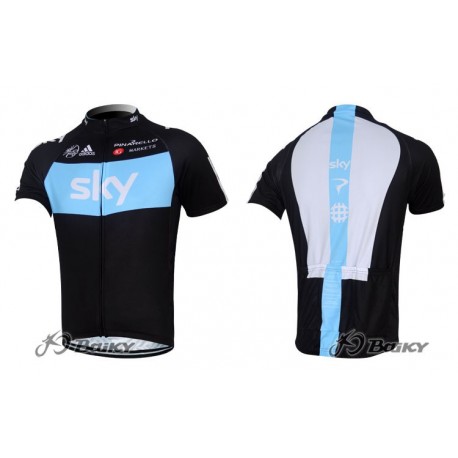 PROFESJONALNA KOSZULKA ROWEROWA SKY MODEL 2012 BLACK-BLUE