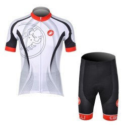PROFESJONALNY LETNI KOMPLET CASTELLI 2012 WHITE-BLACK